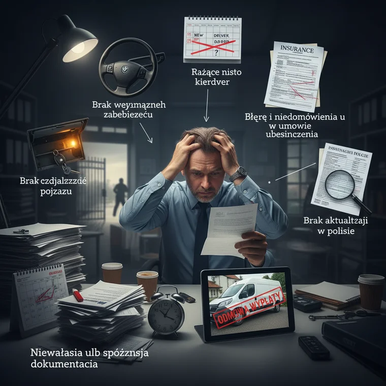 Kierowca samochodu służbowego zapoznaje się z regulaminem korzystania z AC, aby uniknąć rażącego niedbalstwa i odmowy wypłaty