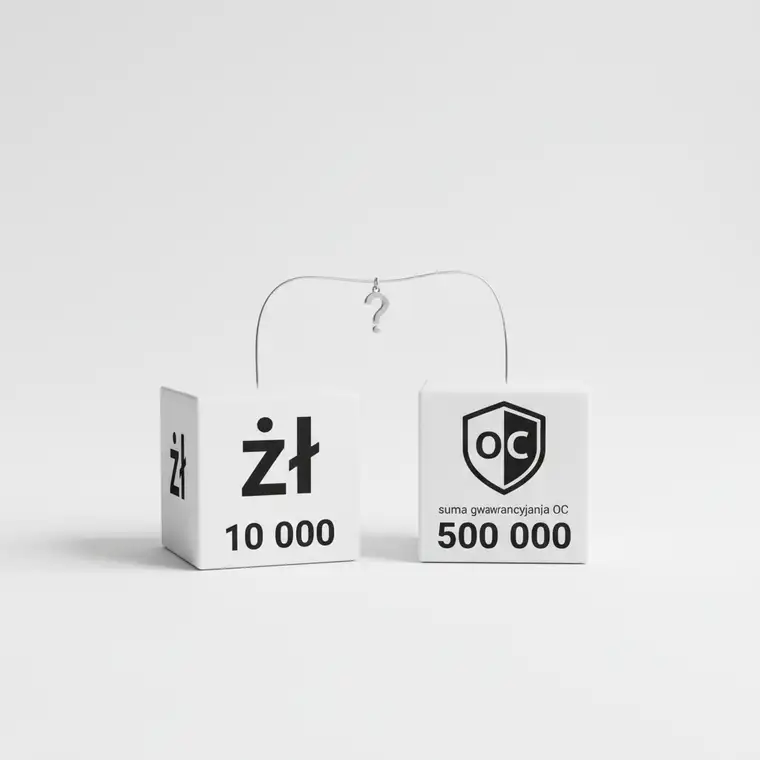 Dwie osoby analizują postanowienia umowy o ograniczeniu odpowiedzialności do wynagrodzenia lub sumy gwarancyjnej OC, na biurku leżą dokumenty i laptop