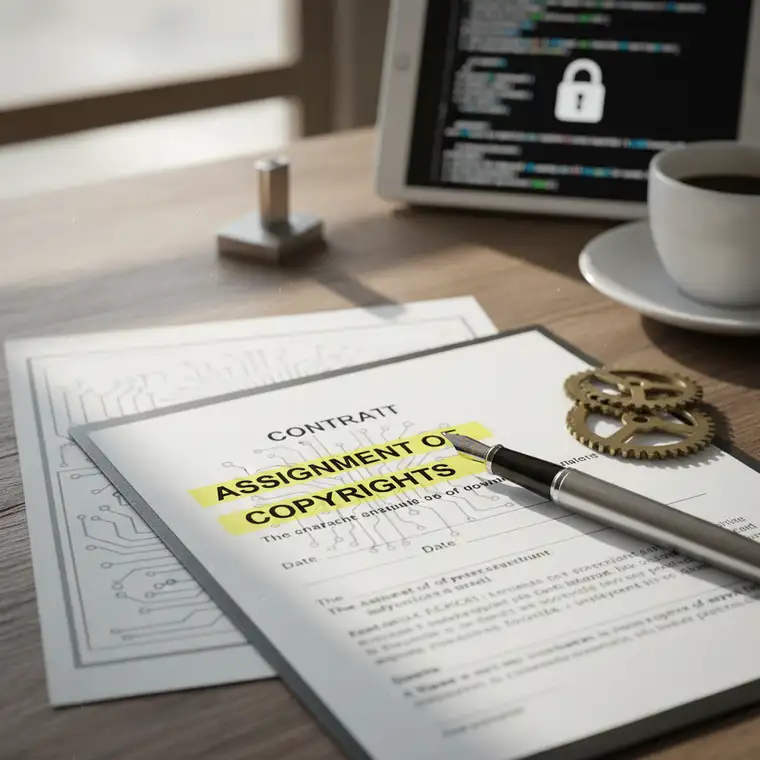 Bezpieczne przeniesienie praw autorskich w umowie z freelancerem IT