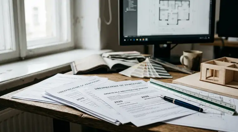 Koszt OC zawodowego dla architekta wnętrz w 2026 roku